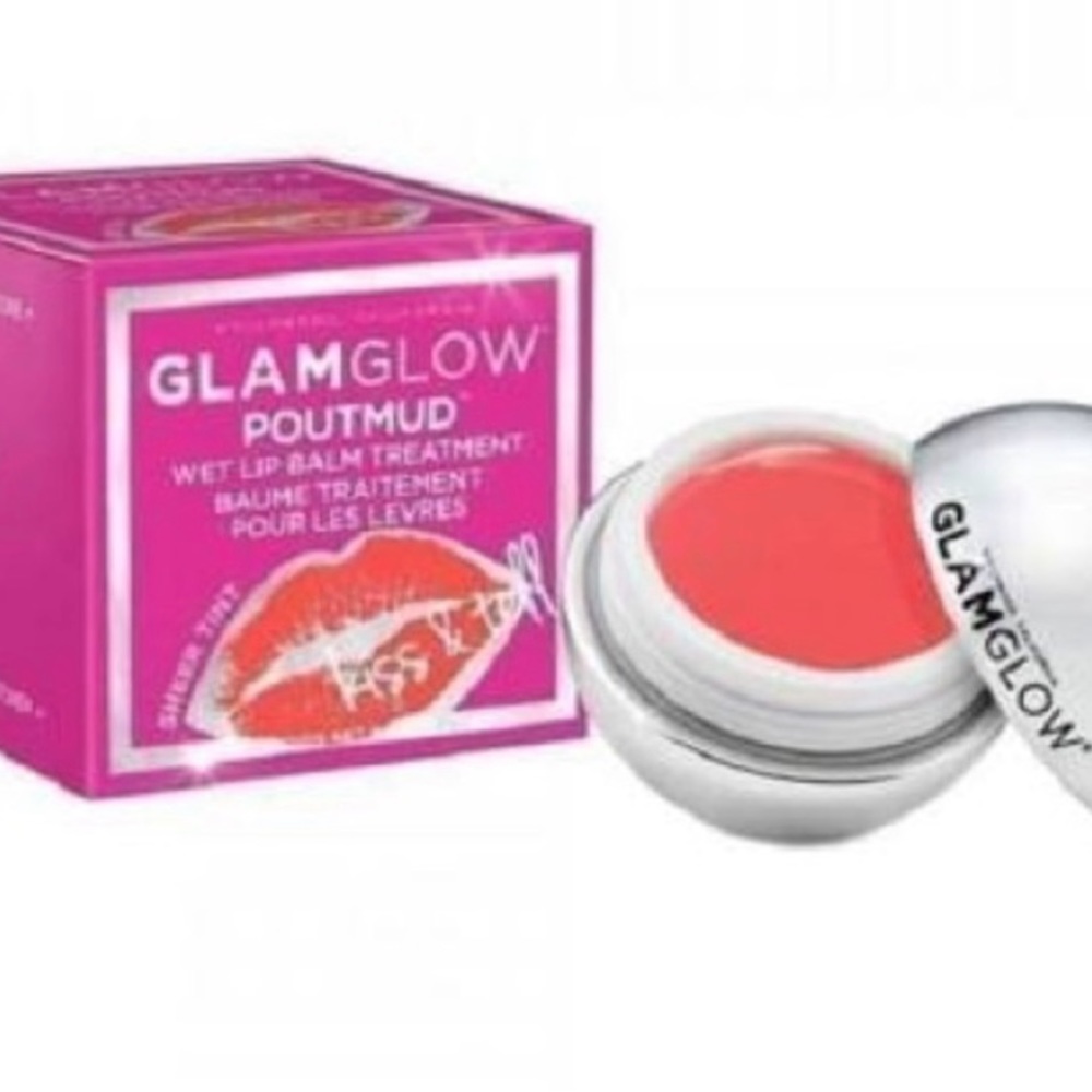 NEW Glamglow Poutmud Wet Lip Balm Treatment Mini, Kiss & Tell, 0.24 Ounce